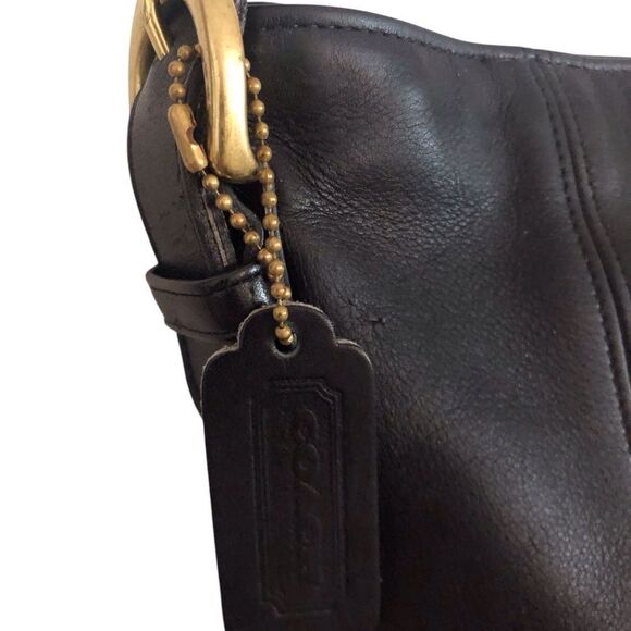 Coach Vintage Monterey Hobo Black Leather Bucket Bag - Picture 2 of 13